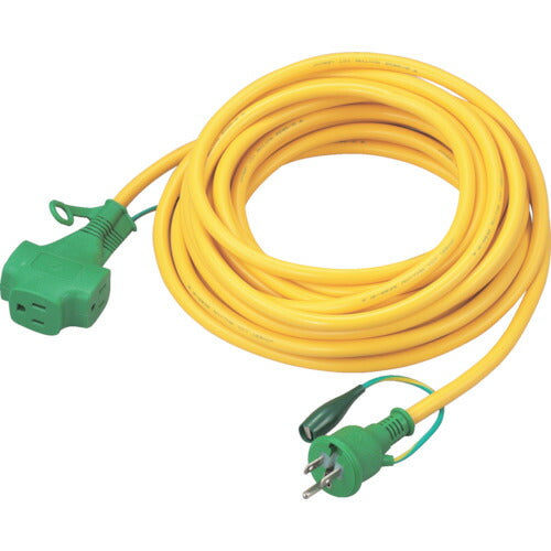ＴＲＵＳＣＯ トリプルポッキン延長コード １０ｍ 黄 TPVS-10E