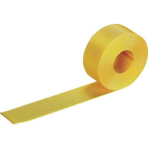ＴＲＵＳＣＯ ナイロン平ベルトト ２．０ｔｘ５０ｍｍｘ５ｍ 黄 TNB505-Y