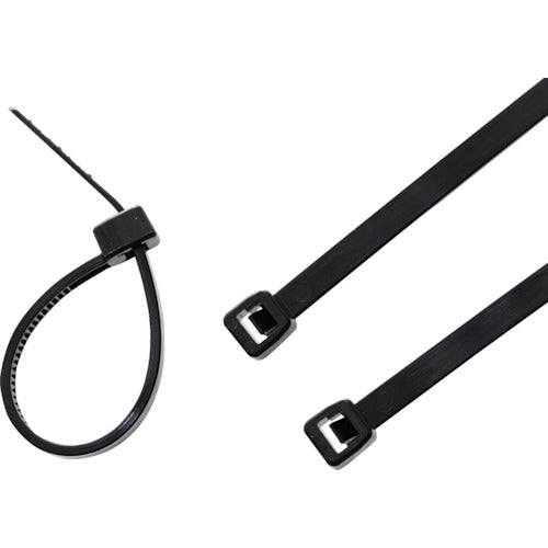 ＴＲＵＳＣＯ ケーブルタイ 幅３．５ｍｍＸ８０ｍｍ 最大結束Φ１５ 耐候性 １００本入 TRCVJH-80W