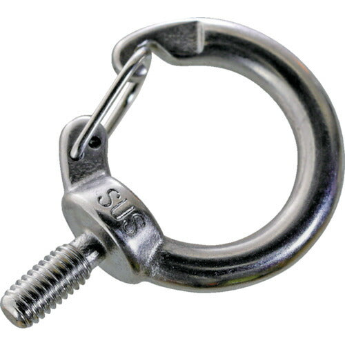 ＴＲＵＳＣＯ ステンレス フックアイボルト ねじ径Ｍ５Ｘ０．８ （１個＝１袋） TFIB-5