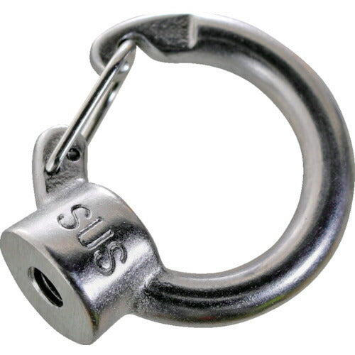 ＴＲＵＳＣＯ ステンレス フックアイナット ねじ径Ｍ５Ｘ０．８ （１個＝１袋） TFIN-5