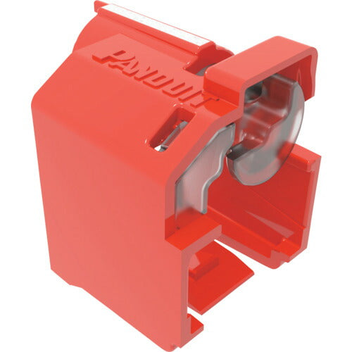 ＰＡＮＤＵＩＴ　パッチコードロック（ＬＡＮケーブルロック）　赤　１０個入り　専用工具１個付き　ＰＳＬ－ＤＣＰＬＲＥ PSL-DCPLRE