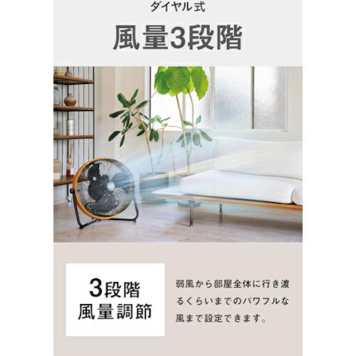 ＣＡＴ　工場扇　４５ｃｍ（壁・床タイプ）羽根軸１８０°半転機能付　イエロー HV-18S180