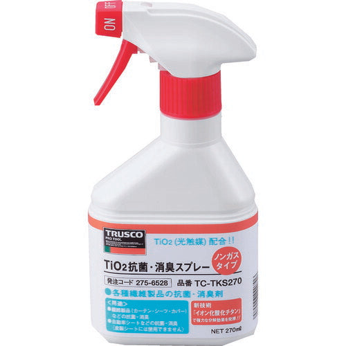 ＴＲＵＳＣＯ　光触媒ＴｉＯ２抗菌・消臭スプレー　ノンガスタイプ　２７０ｍｌ TC-TKS270