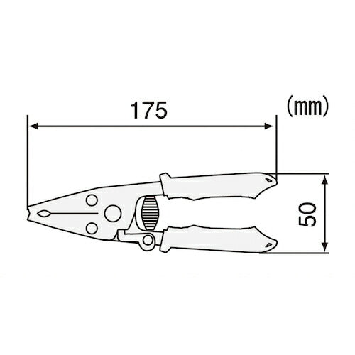 エンジニア ワイヤーストリッパー 細線用 １７５ｍｍ PA-06
