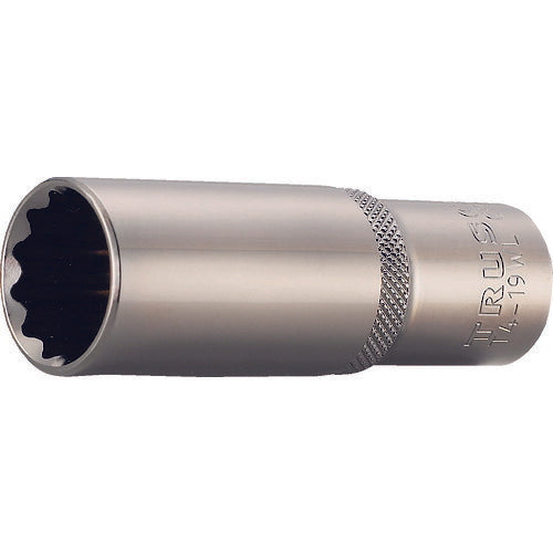 ＴＲＵＳＣＯ ディープソケット １２角タイプ 差込角１２．７ 対辺１９ｍｍ T4-19WL