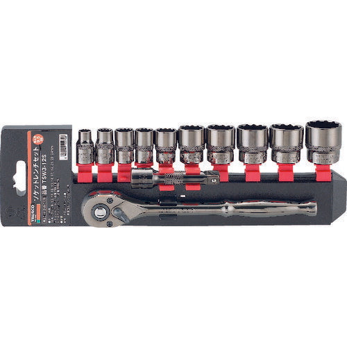 ＴＲＵＳＣＯ ソケットレンチセット １２角タイプ 差込角９．５ １２Ｓ TSW3-12S