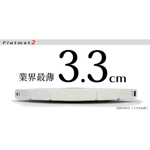 ミドリ安全 防災用折りたたみヘルメット フラットメット２ ＴＳＣ－１０Ｎ ホワイト