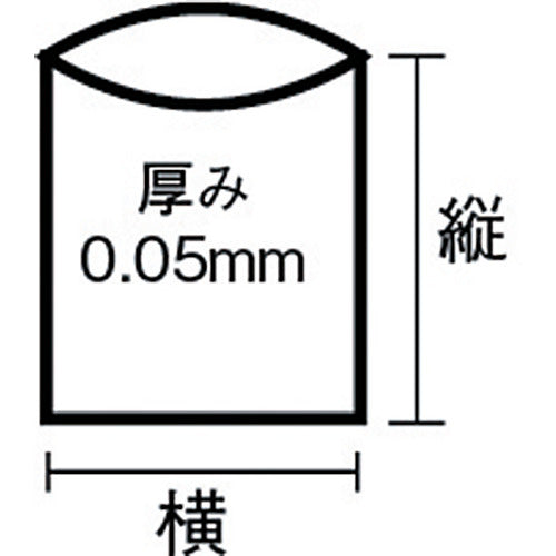 ＴＲＵＳＣＯ 業務用ポリ袋 厚み０．０５Ｘ１５０Ｌ （５枚入） A-0150