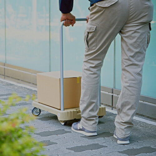 ＴＲＵＳＣＯ 樹脂台車 こまわり君 省音Ｇ車輪 ６００Ｘ３９０ ライトサンド MP-6039N2-LS