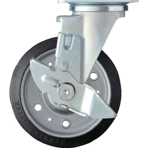 ハンマー 特殊鋼板製 自在 ＳＰ付 ゴムＢ車１５０ｍｍ 413YS-RBB150