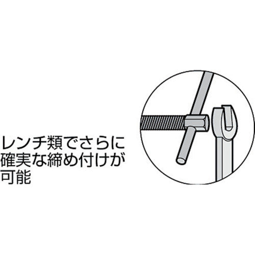 スーパー シャコ万力（Ｃ型）強力ワイドタイプ １００ｍｍ メタリックグレー焼付塗装 CC100E