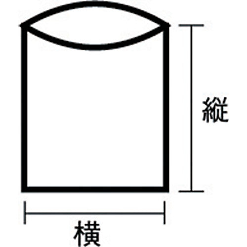 ＴＲＵＳＣＯ 小型ポリ袋 縦１５０Ｘ横１００Ｘｔ０．０５ 透明 （２００枚入） A-1015