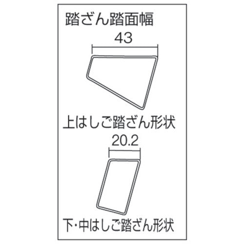 ピカ ３連はしご コンパクト３ ＬＮＴ型 ５ｍ LNT-50A