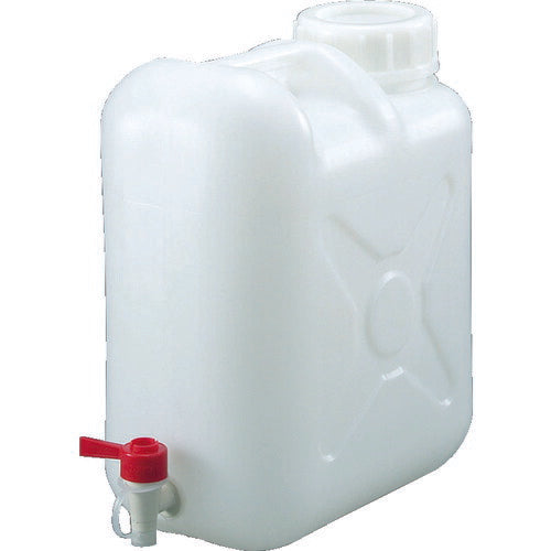 ＴＲＵＳＣＯ ポリタンク（扁平缶） 広口ケミカルコック パッキン付タイプ ２０Ｌ T0318