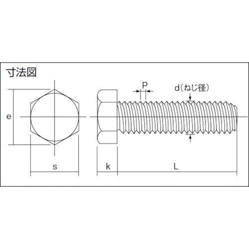 コノエ 六角ボルト ステンレス 全ねじ Ｍ１２ｘ４０ （５０本入） BT-SUS-1240