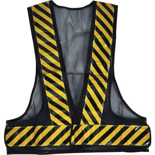 ＴＲＵＳＣＯ メッシュ安全ベスト トラ柄Ｘネイビー 反射材付き BKYV-NB