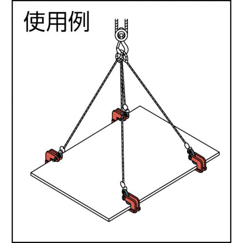 スーパー 水平横吊クランプ（クランプ範囲：０～３５ｍｍ） HPC0.5N