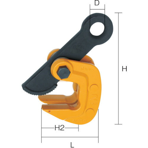 スーパー 水平横吊クランプ（クランプ範囲：０～４０ｍｍ） HPC1N