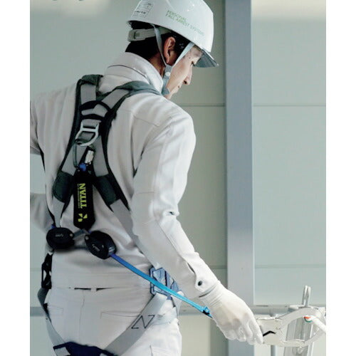 タイタン ＲＥＥＬＯＣＫｍｉｎｉ 小型軽量ロック機構付き巻取式ダブルランヤード HL-HW-130