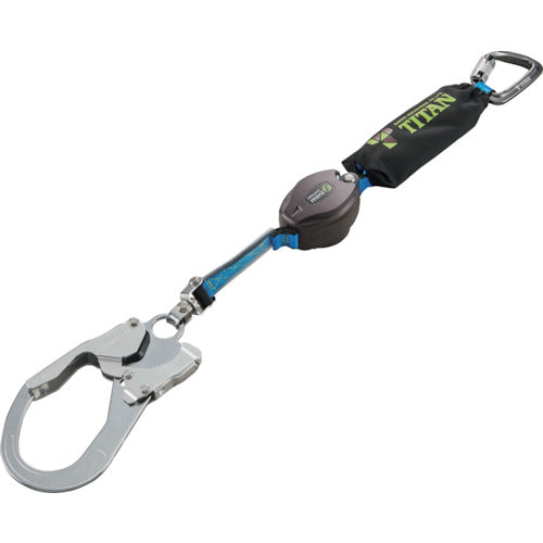 タイタン ＲＥＥＬＯＣＫｍｉｎｉ 小型軽量ロック機構付き巻取式シングルランヤード HL-HS-130