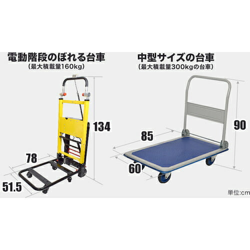 サンコー 電動階段のぼれる台車ハンドル可変タイプ ELECTRL4