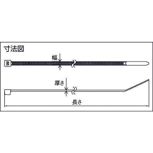 ３Ｍ ナイロン結束バンド 屋外用 幅４．８Ｘ長さ３００ｍｍ １００本入り NBO-300MM