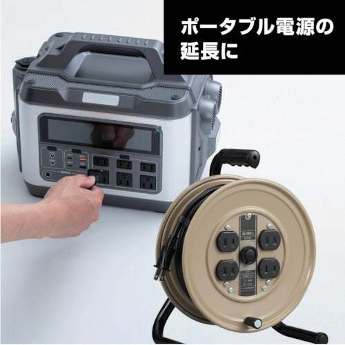 ハタヤ ＪＳリール 単相１００Ｖアース付 １０ｍ JS-101K