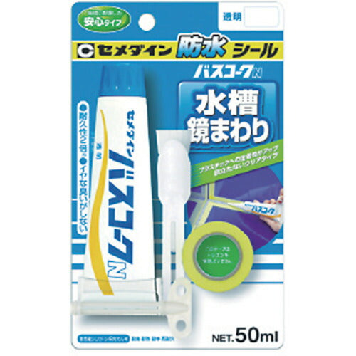 セメダイン バスコークＮ 透明 Ｐ１００ｍｌ（防カビ剤なし） ＨＪ－１５４ HJ-154