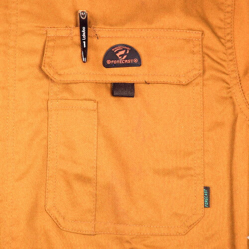 カジメイク Ｔ／Ｃ長袖つなぎ服 オレンジ Ｍ 6609-25-M