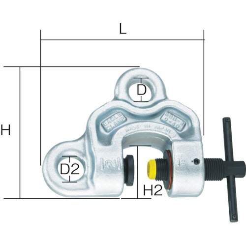 ＥＡＧＬＥ　ねじ式全方向クランプ　ＳＢＢ－３ｔ（５－３５） SBB-3-5-35