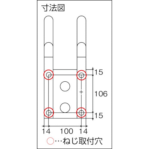 ＴＲＵＳＣＯ　全閉式工場扇　ゼフィール用　壁掛けアングルのみ TFZP-W