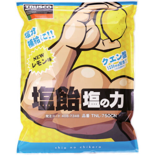 ＴＲＵＳＣＯ　【※軽税】　塩飴　塩の力　７５０ｇ　レモン味　詰替袋　（１袋入） TNL-750CN