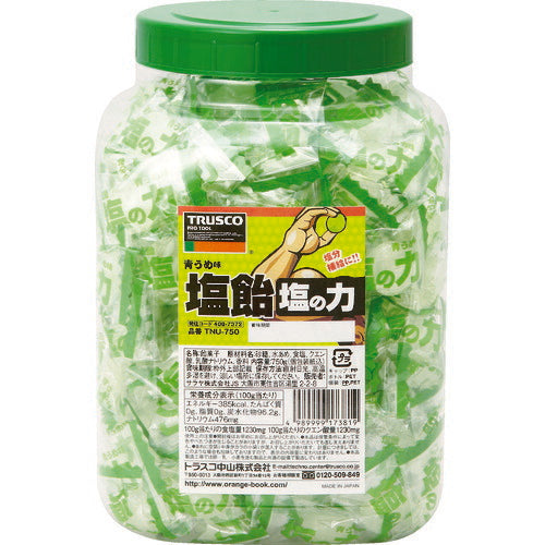 ＴＲＵＳＣＯ　【※軽税】　塩飴　塩の力　７５０ｇ　青梅味　ボトルタイプ TNU-750