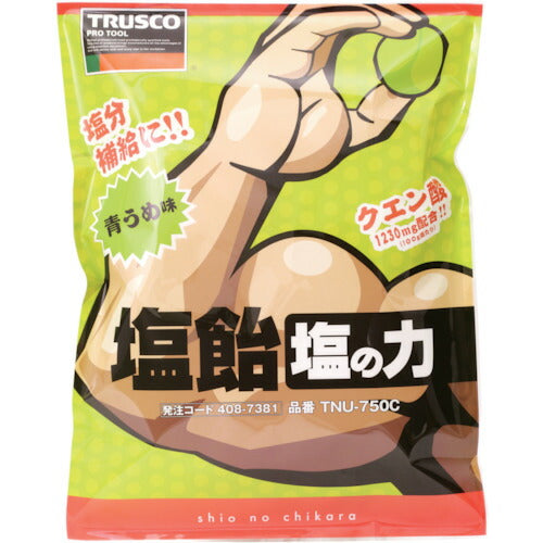 ＴＲＵＳＣＯ　【※軽税】　塩飴　塩の力　７５０ｇ　青梅味　詰替袋　（１袋入） TNU-750C
