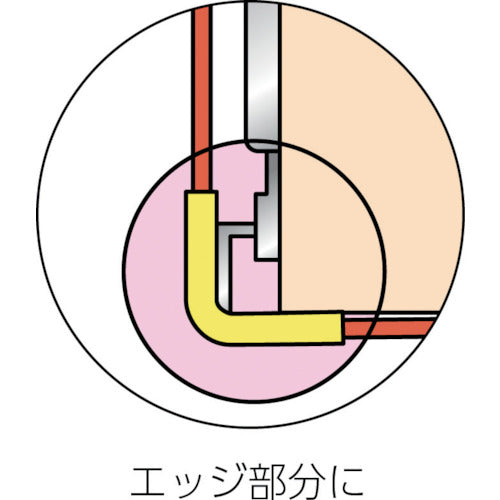 ＴＲＵＳＣＯ マジックテープ［［（Ｒ）］］付コーナーパット 幅５０ｍｍ用 MCP-50