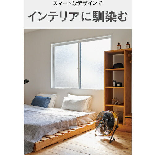 ＣＡＴ　工場扇　３５ｃｍ（壁・床タイプ）羽根軸３６０°半転機能付　イエロー HV-14S360