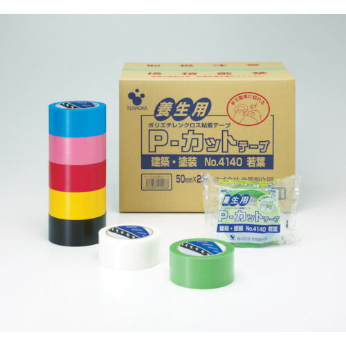 ＴＥＲＡＯＫＡ　Ｐ－カットテープ　ＮＯ．４１４０　若葉　５０ｍｍ×２５ｍ 4140 LGR-50X25