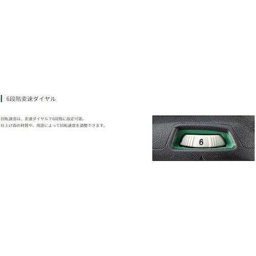 ＨｉＫＯＫＩ コードレスランダムサンダ Φ１２５ｍｍ 電池パックセット品 SV1813DA-XP