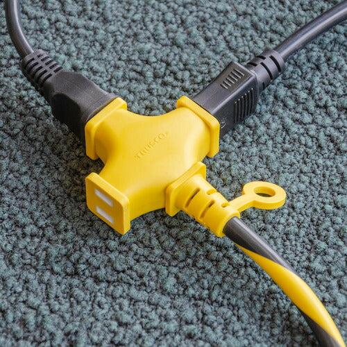 ＴＲＵＳＣＯ トラ柄 ３個口延長コード １０Ｍ EC103-YB