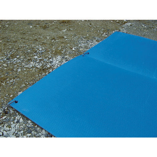 ワニ印　養生敷板　ワニ板（ＷＡＮＩＢＡＮ）ブルー　１６ＭＭ厚１．１Ｍ×１．８Ｍ 004945