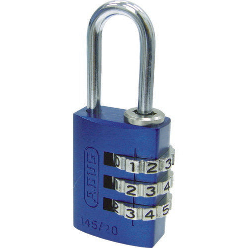 ＡＢＵＳ　ナンバー可変式南京錠　１４５－２０　ブルー 145-20 BL