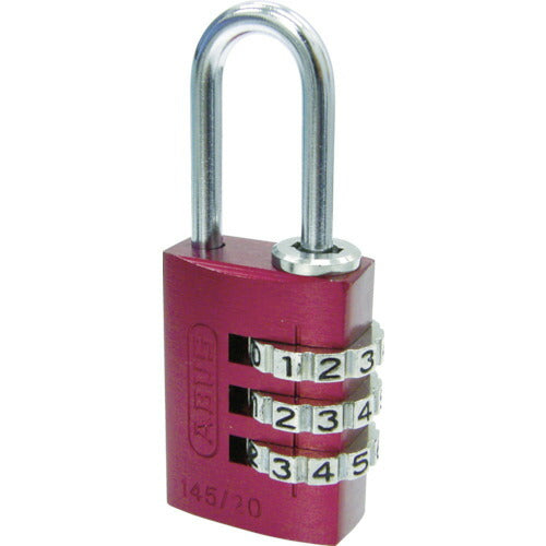 ＡＢＵＳ　ナンバー可変式南京錠　１４５－２０　レッド 145-20-RE