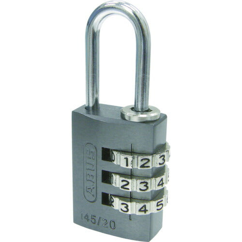 ＡＢＵＳ　ナンバー可変式南京錠　１４５－２０　チタニウム 145-20-TI