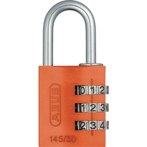 ＡＢＵＳ　ナンバー可変式南京錠　１４５－３０　オレンジ 145-30-OR