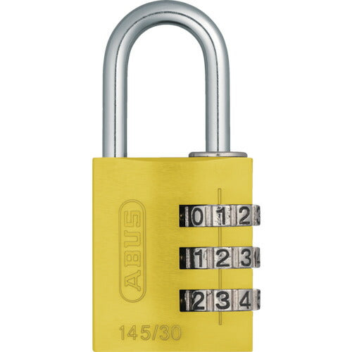 ＡＢＵＳ　ナンバー可変式南京錠　１４５－３０　イエロー 145-30-YE