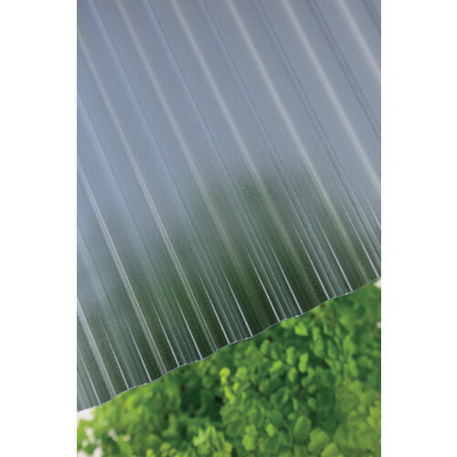 タキロン ポリカ波板熱線カット ３２波 ７尺 ４５５０ブルースモークマット 235754