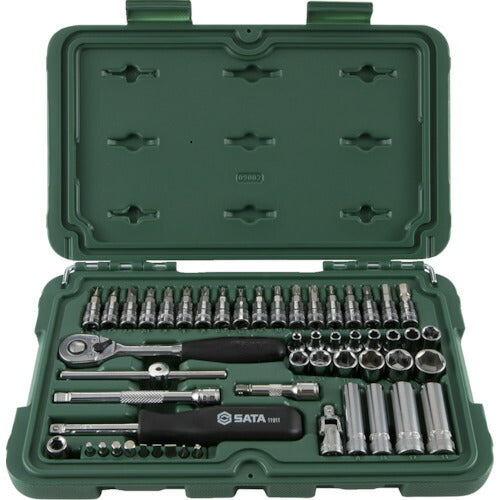 ＳＡＴＡ　１／４”ＤＲソケットレンチセット（６角タイプ） 09002