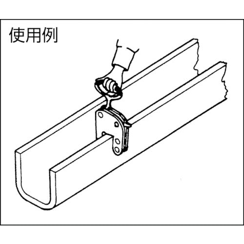 ネツレン ＣＵ－Ｈ型（６０） ２５０ＫＧ Ｕ字溝竪吊クランプ F3000