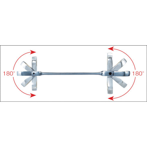 スーパー ギアレンチ ダブルフレックスタイプ 六角対辺：８×１０ Ｌ＝１７７ｍｍ GRW810DF